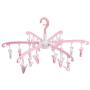 Hanging Clothes Hanger Multifunction Folding Drying Rack with Clip for Home and Travel