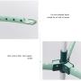 QFFL 3-Arm Ironing Tidy & Airer, Clothes Airer Dryer Silver/Blue Hangers (Color : Blue)