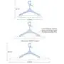 Heavy Duty Extra Wide Hanger Adjustable Shoulder 15.7"-26.5" Drying Hanger with Wind-Proof Swivel Hook 3 Pack, Sturdy Large Hangers for Wide Shirts, Polos, Tops, Cardigans, Heavy Winter Coats, Blue Heavy Duty Extra Wide Hanger Adjustable Shoulder 15.7"-26.5" Drying Hanger with Wind-Proof Swivel Hook 3 Pack, Sturdy Large Hangers for Wide Shirts, Polos, Tops, Cardigans, Heavy Winter Coats, Blue