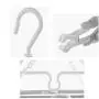HJYPYJ Magic Hanger,Multi-Clip Windproof Magical Hangers,Detachable PP Hanger,Space-Saving Organizer Hangers, Not Easily Deformed/Gray / 55x34x26cm
