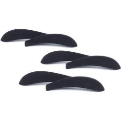 ClosetHangerFactory Slim-Line Set of (6) Shoulder Pads (Black)