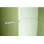 Easy Track Sliding Wardrobe Rod, White Easy Track Sliding Wardrobe Rod, White