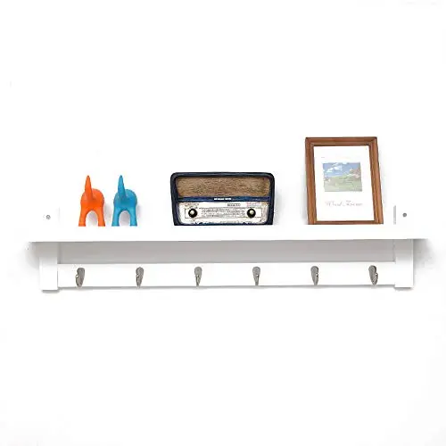 WZP Clothing Display Rack Hanger Wall Hanging Wall Bedroom Bag Rack,Entrance Hall Porch Hook Wall Coat Rack Floor Entry Rack White/White / 87CM WZP Clothing Display Rack Hanger Wall Hanging Wall Bedroom Bag Rack,Entrance Hall Porch Hook Wall Coat Rack Floor Entry Rack White/White / 87CM