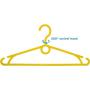 Premium Quality Ultra Slim Stylish Standard Plastic Clothes Hangers - 360 Swivel Hook - Strong Durable - Super Space Saving - Perfect for Shirts Pants Suits Dresses - Set of 20 - Yellow