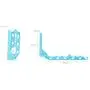 Gunel home Foldable Clothes Hanger Drying Rack Bathroom Plastic Organizer Plastic Multi-Function Hangers,Drying Rack,Suit Hangers,Travel Hangers (Blue)