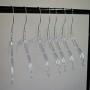 SSWBasics Dress Hangers - Clear Plastic - 17 inch - Case of 20