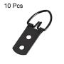uxcell D Ring Picture Hangers, 52mm x 20mm Black Assortment Kit for Photo Hanging Solutions, 10 Pcs