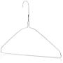 HANGERWORLD 50 Silver 16inch Metal Wire 13 Gauge Clothes Coat Garment Pants Bar Hangers