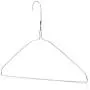 HANGERWORLD 10 Silver 16inch Wire Metal 13 Gauge Clothes Garment Coat Pants Bar Hangers HANGERWORLD 10 Silver 16inch Wire Metal 13 Gauge Clothes Garment Coat Pants Bar Hangers