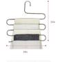 Hanger Towel Towel Rack Pants Hangers, Multilayer S-shaped Clothes Pants Hangers S-type Stainless Steel Trousers Towel Rack Bathroom Kitchen Organizer Pants Organizer For Clothes Towel Scarf Trousers