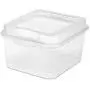 STERILITE 18038612 Plastic FlipTop Latching Storage Container, Clear (48 Pack)