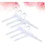 Cabilock Clothes Hanger 12pcs Anti-Skid Garment Clothes Hangers Non-Slip Hanger Drying Laundry Hooks Closet Space Saving Oraganizer Racks (Semitransparent)