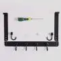 SKOLOO Over The Door Hanger, Assembly & Heavy Duty - 6 Hooks, Stainless Steel Over Door Hooks for Hanging, Over The Door Towel Rack for Bathroom Over The Door Coat Rack, Black SKOLOO Over The Door Hanger, Assembly & Heavy Duty - 6 Hooks, Stainless Steel Over Door Hooks for Hanging, Over The Door Towel Rack for Bathroom Over The Door Coat Rack, Black