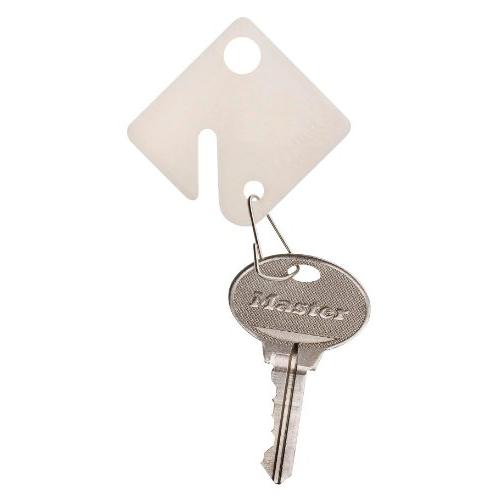 Master Lock Tags, Snap Hook Key Hangers, 7117D (Pack of 20), Beige