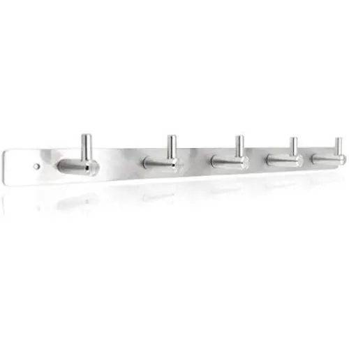 DiER 304 Stainless Steel 5 Hooks Wall Hanger Hook Clothes Coat Hat Holder For Bathroom Kitchen