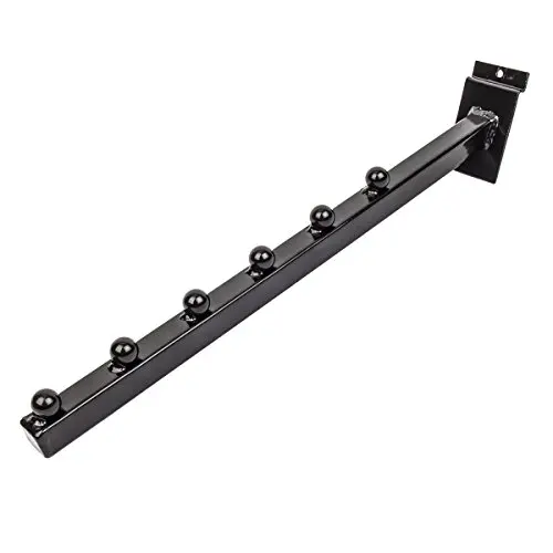 Only Hangers 6 Ball Slatwall Waterfall Brackets - Black - Pack of 5 Only Hangers 6 Ball Slatwall Waterfall Brackets - Black - Pack of 5