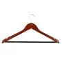 Honey-Can-Do No Slip Wooden Coat Hangers, Cherry Wood, 24-Pack