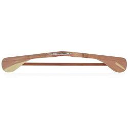 HANGERWORLD 5 Cedar Wood 17.7inch Suit Clothes Coat Garment Broad Ended Hangers with Non Slip Inlaid Pants Bar