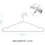 FSUTEG Coat Hangers, 40 Pack Wire Hangers Stainless Steel Metal Hangers Heavy Duty Hangers, Ultra Thin Clothes Hangers 16.5in