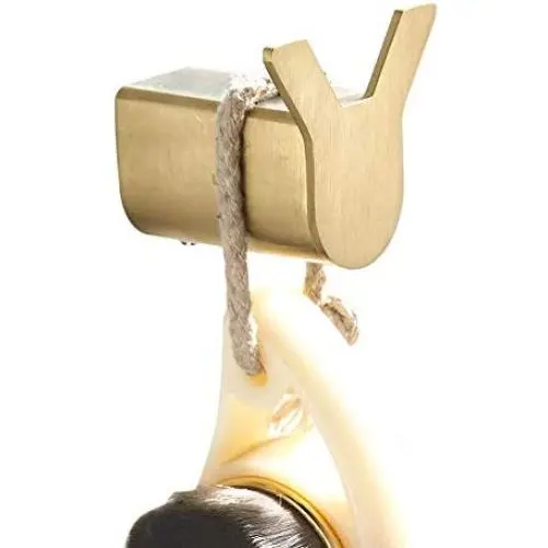 BigBig Home Bathroom Brushed Gold Double Towel Hook, Clothes Hanger Made of Stainless Steel Robe Hooks for Bedroom Wall Mount BigBig Home Bathroom Brushed Gold Double Towel Hook, Clothes Hanger Made of Stainless Steel Robe Hooks for Bedroom Wall Mount