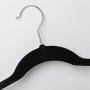 High-tech type 2pcs Pants Hangers Velvet Multi Function Clothes Hanger for Cloth Pants Belt Tie Scarf Closet Organizer,Black