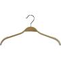 Durable Wooden Clothes Hangers in Natural Finish with Soft Non-slip Strips, boxes of 25 by The Great American Hanger Company Durable Wooden Clothes Hangers in Natural Finish with Soft Non-slip Strips, boxes of 25 by The Great American Hanger Company
