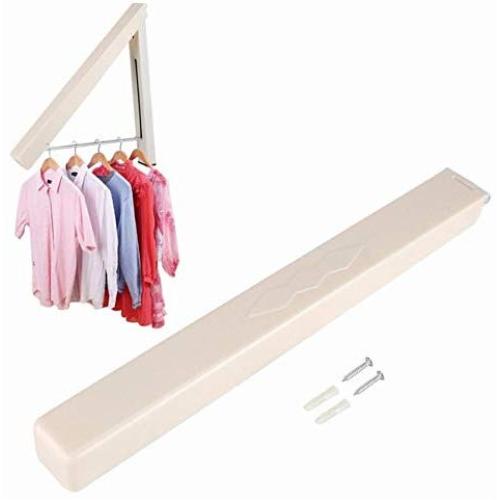 2PC Folding Retractable Indoor Wall Clothes Hangers Organizer Magic Clothes Towel Drying Towel Rack for Scarf Belt Bra Suit Decoration