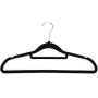 Beldray LA063717BLKEU 10 Pack Premium Velvet Clothes Hangers, Black, 42 x 22.5 x 0.6 cm