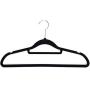 Beldray LA063717BLKEU 10 Pack Premium Velvet Clothes Hangers, Black, 42 x 22.5 x 0.6 cm