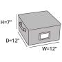 Covermates ? 12 Inch Zip-Top Storage Boxes - 12W x 12D x 10H ? 2 YR Warranty ? Year Around Protection - Scarlett Red