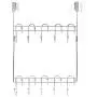 DoorShroom Door Clothing Hanger 20 Hook Modular Rack, Chrome