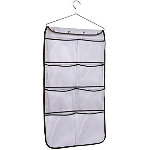 MISSLO Durable Hanging Closet Double Sided Bra Stocking Clothes Socks Organizer 15 Large Mesh Pockets, White MISSLO Durable Hanging Closet Double Sided Bra Stocking Clothes Socks Organizer 15 Large Mesh Pockets, White