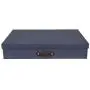 Bigso Sverker Canvas Fiberboard Legal/Art Storage Box, 3.3 x 17.1 x 12.2 in, Blue Bigso Sverker Canvas Fiberboard Legal/Art Storage Box, 3.3 x 17.1 x 12.2 in, Blue