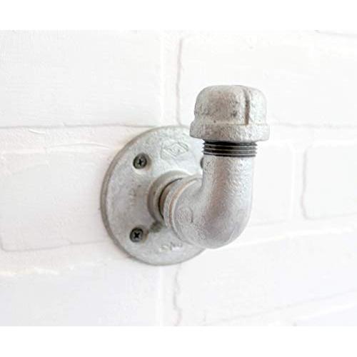 Galvanized Industrial Pipe Hooks Wall Art, Steampunk black pipe coat hook, towel hook, industrial hook, rustic coat rack, hanger, entryway hat hook Galvanized Industrial Pipe Hooks Wall Art, Steampunk black pipe coat hook, towel hook, industrial hook, rustic coat rack, hanger, entryway hat hook