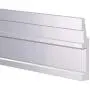 Orange Aluminum XL Z-Hanger ? Interlocking French Cleat Z Clip Mounts ?Metal Wall Mounting Rail Brackets for Hanging Wall Panels, Headboards, Pictures, Mirrors - Unpunched 6ft Length, (2 x 6ft)