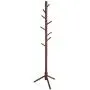 VASAGLE Coat Rack Free Standing with with 8 Hooks, Wood Coat Tree Hall Entryway Stand for Clothes, Hats, Handbags, Umbrella, Solid Wood, Dark Walnut URCR04WN VASAGLE Coat Rack Free Standing with with 8 Hooks, Wood Coat Tree Hall Entryway Stand for Clothes, Hats, Handbags, Umbrella, Solid Wood, Dark Walnut URCR04WN