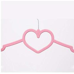 10Pcs Womens Kids Practical Pink Clothes Underwear Socks Hangers.Rotatable Love Heart/Bow Clothes Hanger.Clothes Rack Random Color