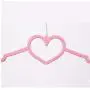 10Pcs Womens Kids Practical Pink Clothes Underwear Socks Hangers.Rotatable Love Heart/Bow Clothes Hanger.Clothes Rack Random Color