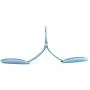GOMYIE Portable Folding Clothes Hangers Space Saving Camping Travel Clothes Drying Rack Dormitory Cloth Hangers(Blue)