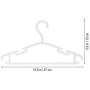 Cabilock Clothes Hanger 10pcs Anti-Skid Garment Clothes Hangers Non-Slip Heavy Duty Suit Hanger Drying Laundry Hooks Closet Space Saving Oraganizer Racks (White)