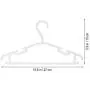 Cabilock Clothes Hanger 10pcs Anti-Skid Garment Clothes Hangers Non-Slip Heavy Duty Suit Hanger Drying Laundry Hooks Closet Space Saving Oraganizer Racks (White)