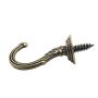 Vintage Wall Ceiling Screw Hooks Cup Hooks Hanger (Bronze 48 Pack)