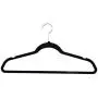 Tangkula Velvet Hangers, 100-Pack Non Slip Heavy Duty Hold Up to 10 lbs Slim Design Space Saving 360 Degree Swivel Clothes Hangers, for Suit Coat Jackets Pants and Dress, Standard Hanger (Mulitcolor)