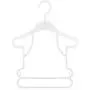 HANGERWORLD 15 White 10.2inch Plastic Childrens Frame Shop Display Coat Hangers BabyToddler Clothes