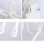 TonTGai Clothes Magic Hangers Multi-Functional Fold Plastic Hanger 360 Rotating Cascading 5 in 1 Space Saving Wardrobe Clothing Hanger Oragnizer