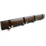 NIKKY HOME Coat Rack Hanger Wall Mounted Floating Hooks 4 Hooks, Dark Brown
