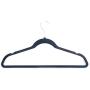 Binlin Plastic Hangers,Standard Everyday Black Plastic Hangers, Long Lasting Tubular Clothes Hangers, Value Pack of 10 Clothing Hangers. (10 Pack)