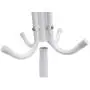 Chrismastopher Home Metal Coat Hat Rack Clothes Hanger Holder Hooks Tree Stand White