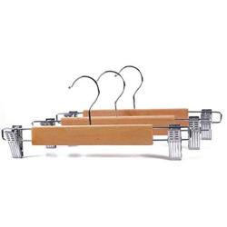 KYCPTNFJ Portable 5 PCS Multifunction Skirt Clip Solid Wood Clothes Hanger Pants Folder Anti-Skid Trousers Rack