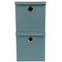 Bothwin Fabric Storage Boxes, Foldable Storage Cubes with Lid Fabric Storage Basket Bins(12